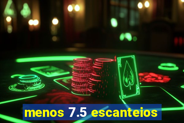 menos 7.5 escanteios